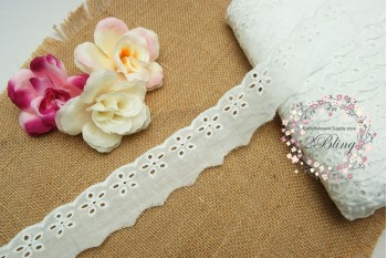 Cotton Lace Trim (4cm) - 1m length